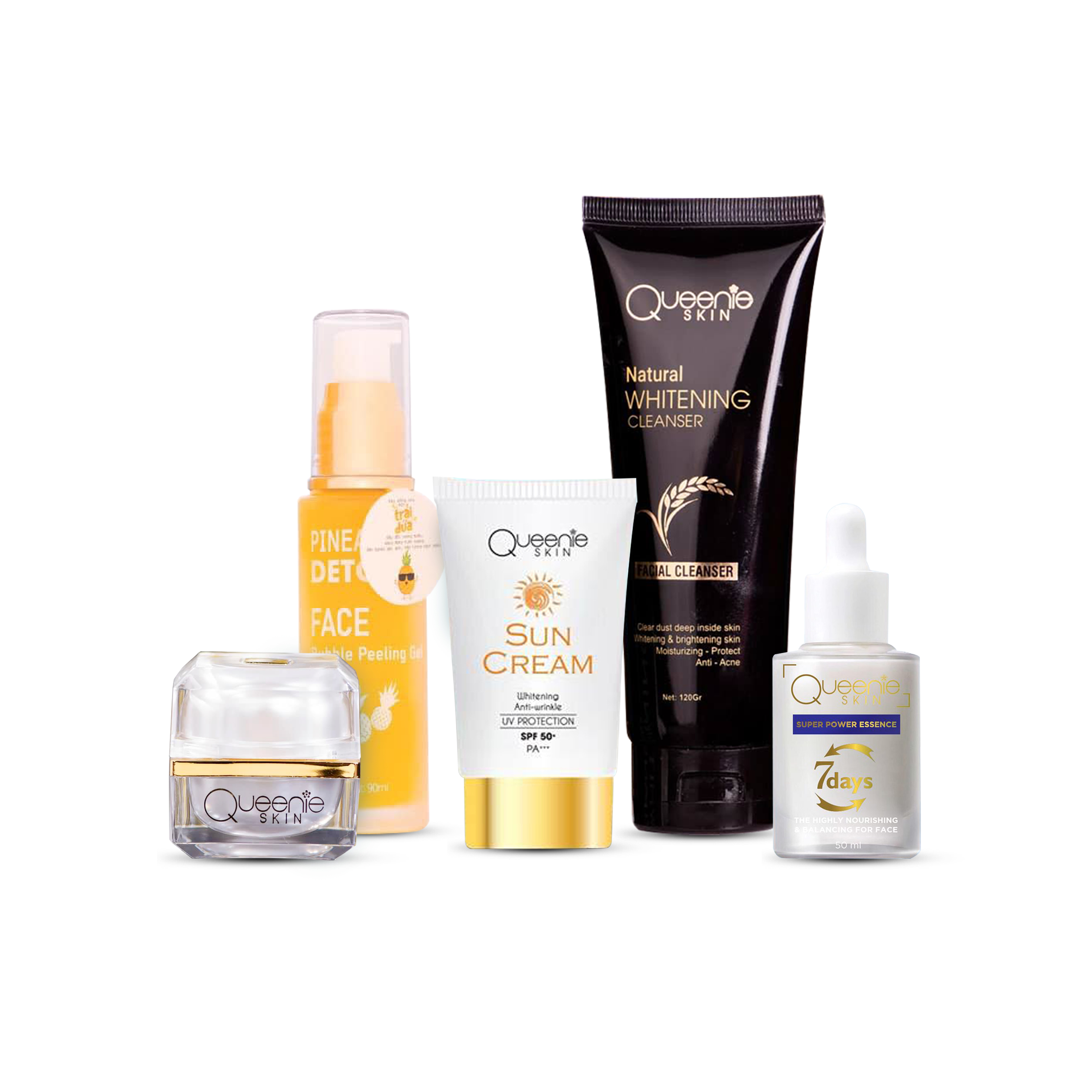 Bộ Sản phẩm dưỡng trắng da Queenie Skin