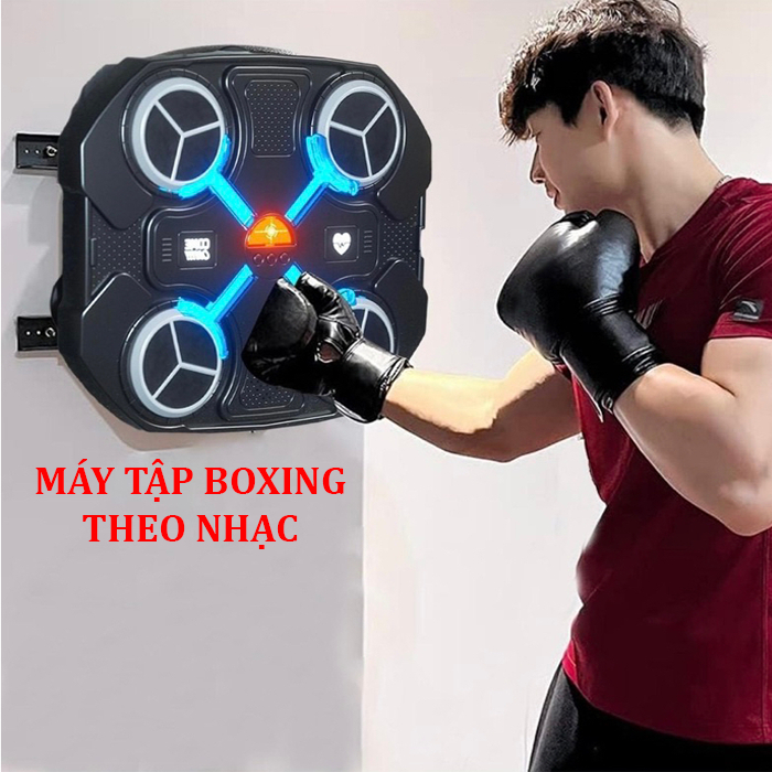 Máy đấm bốc boxing theo nhạc có kết nối bluetooth -Hỗ Trợ Kết Nối Bluetooth Tặng kèm găng tay