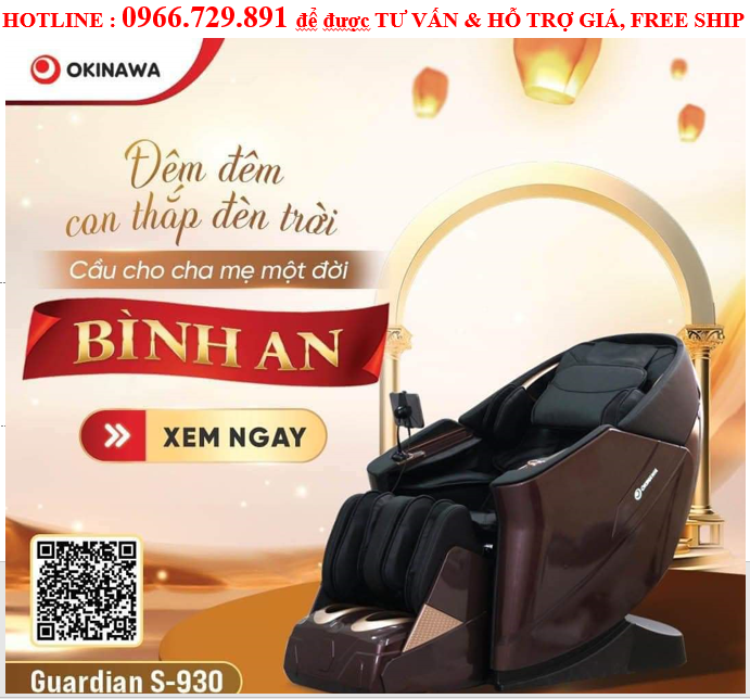SALE 50% FREESHIP QUÀ TẶNG Ghế Massage Toàn Thân OKINAWA OS 930 , công nghệ 7d, điều khiển giọng nói vv