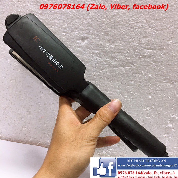 Máy là duỗi tóc bản kìm to 5cm điều chỉnh nhiệt độ