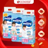 Bỉm Tã Quần Moony Thấm Hút Nhanh Co Dãn Linh Hoạt Chống Tràn Hiệu Quả Size XXL26 XL38 L44 M52 - Bibo Mart