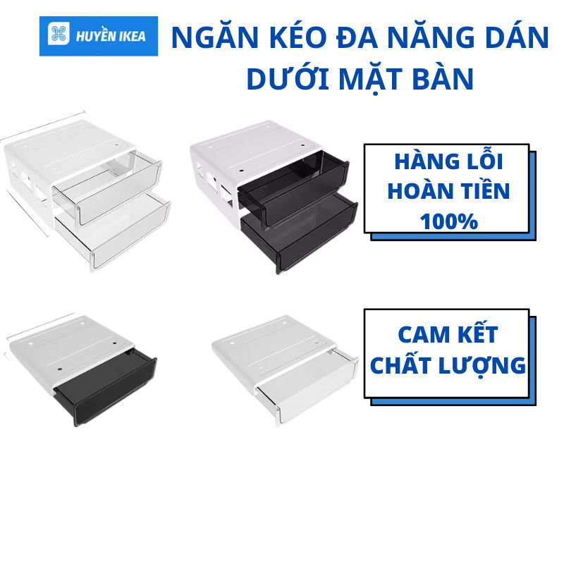 Ngăn kéo đa năng dán dưới mặt bàn hoặc tủ bếp
