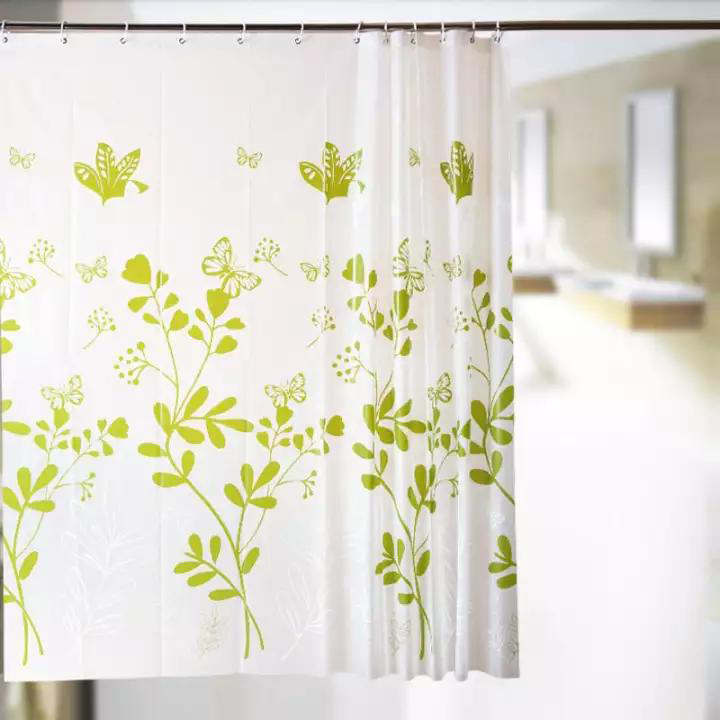 Rèm Cửa Nhà Tắm Họa Tiết Bắt Mắt 1.8x1.8m - Rèm cửa phòng tắm - Rèm treo cửa nhà tắm