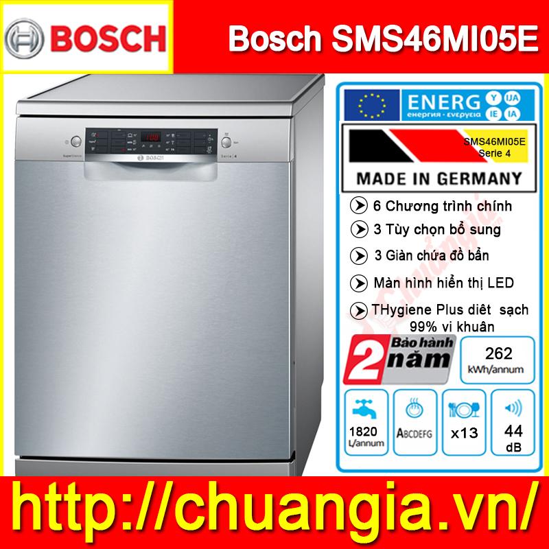 Máy rửa bát sms46mi05e serie 4