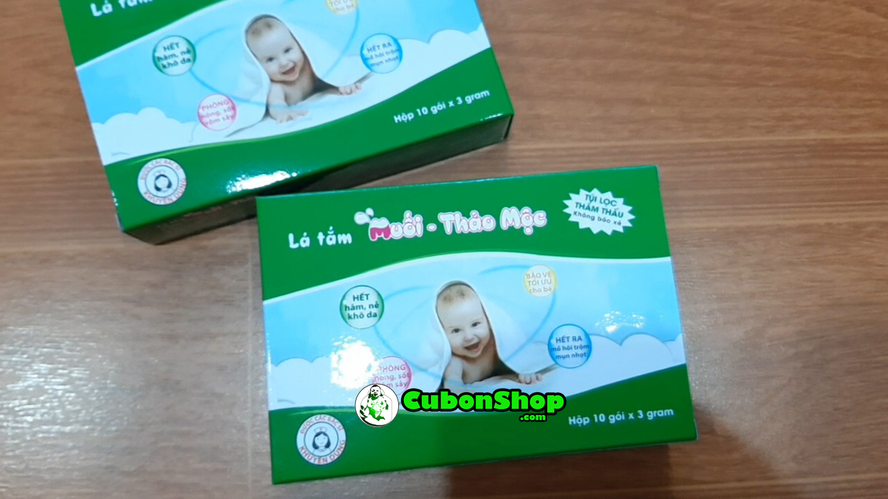 Lá tắm muối - thảo mộc cho bé yêu