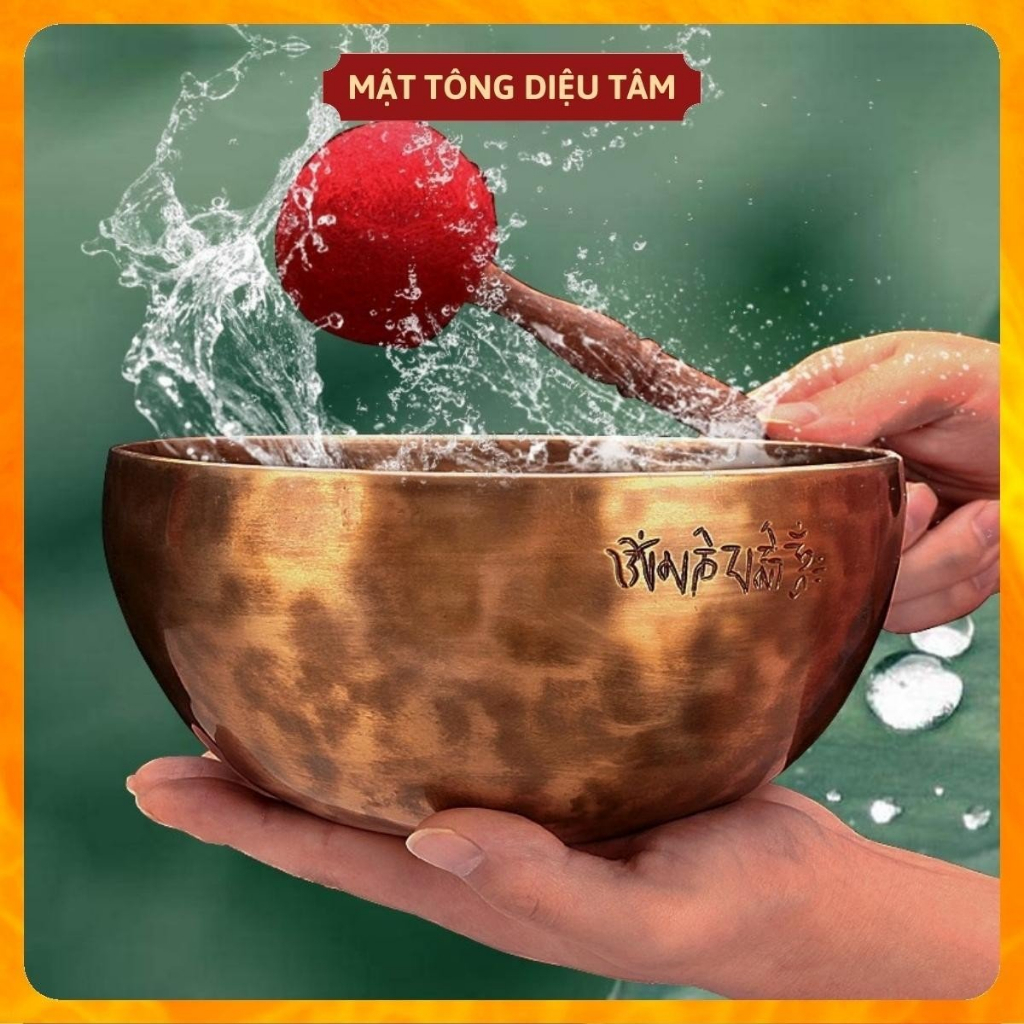 Chuông Xoay Thủ Công Nepal Tây Tạng Dòng Full Moon nhiều Size - Diệu Tâm mã chuong xoay thu cong vien chu