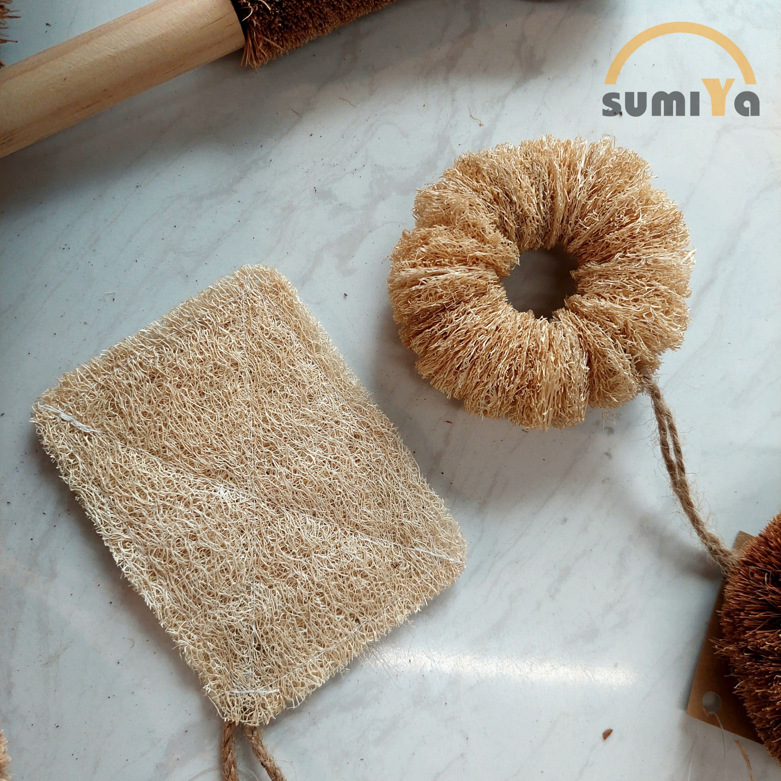 Miếng rửa chén xơ mướp tự nhiên SUMIYA