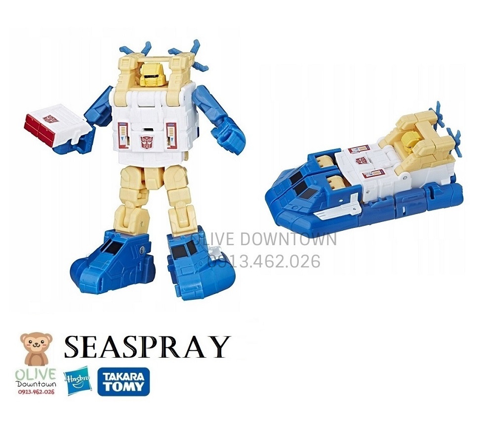 SEASPRAY * Robot 10cm lắp ráp thành CON TÀU - Transformers Titans Return