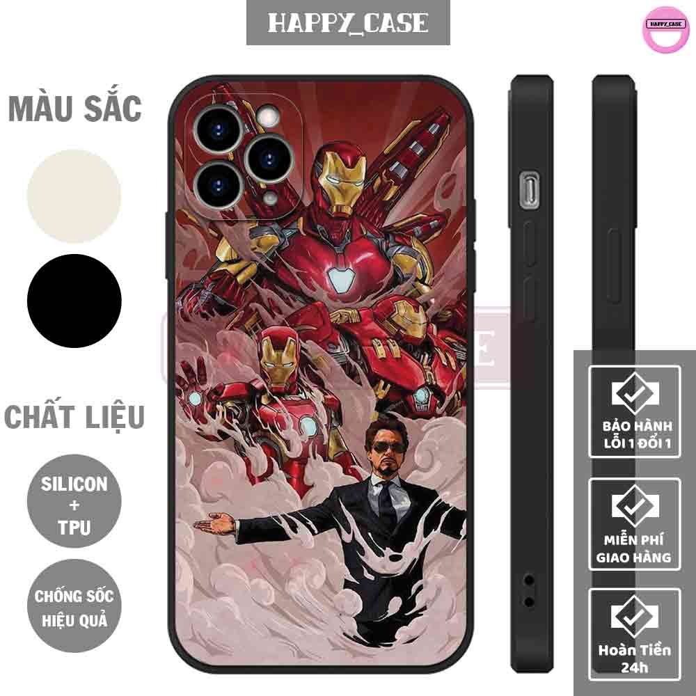 Ốp iphone hr085 hình dàn sắt man chống sốc iphone happy case