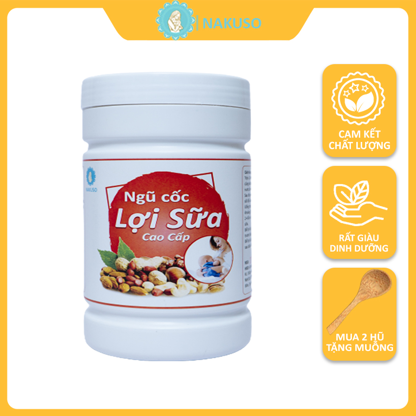 Ngũ cốc lợi sữa 25 loại hạt Nakuso (500Gr) cho mẹ sau sinh kích sữa tăng lượng sữa - Ngũ cốc sữa hạt cao cấp tăng sữa thơm ngon cho mẹ cho con bú