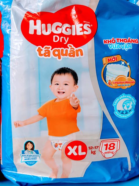 Tã quần huggies xl18