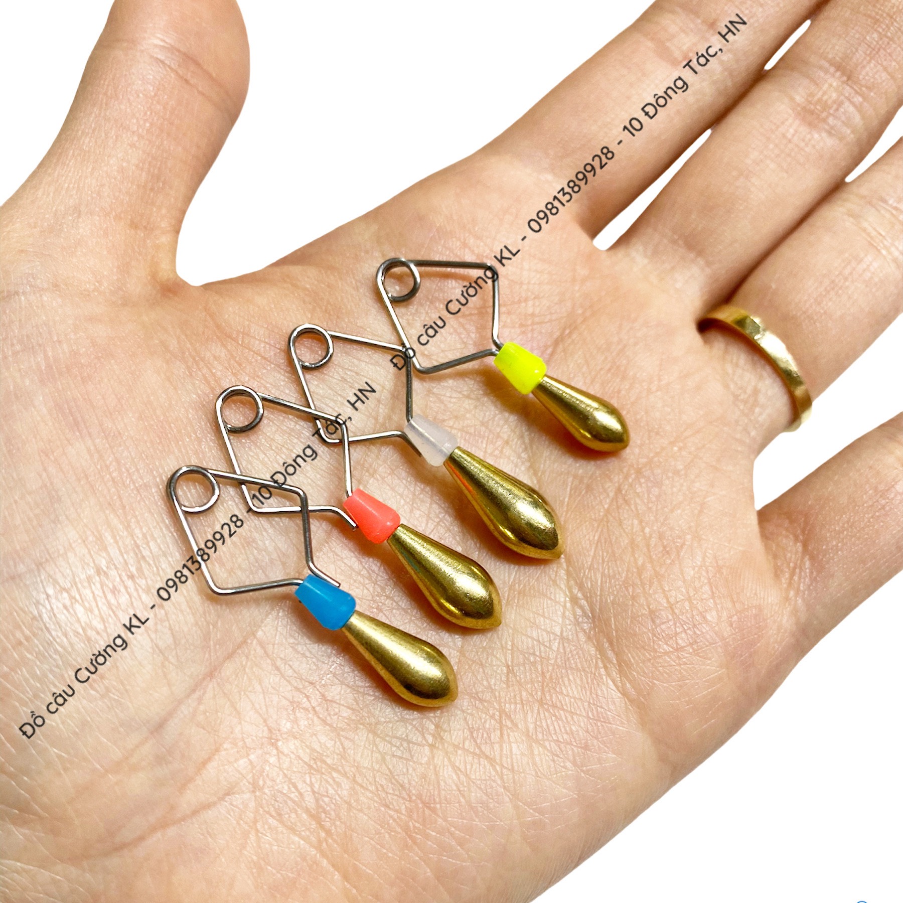 2 viên chì neo câu cá đồng khoá inox 304