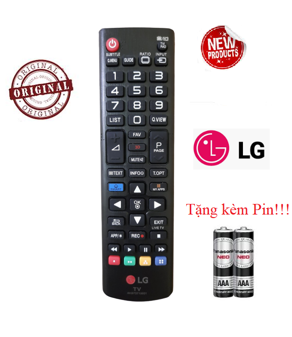 Điều khiển tivi LG AKB73715601- Hàng tốt chuẩn logo LG 100% Tặng kèm Pin