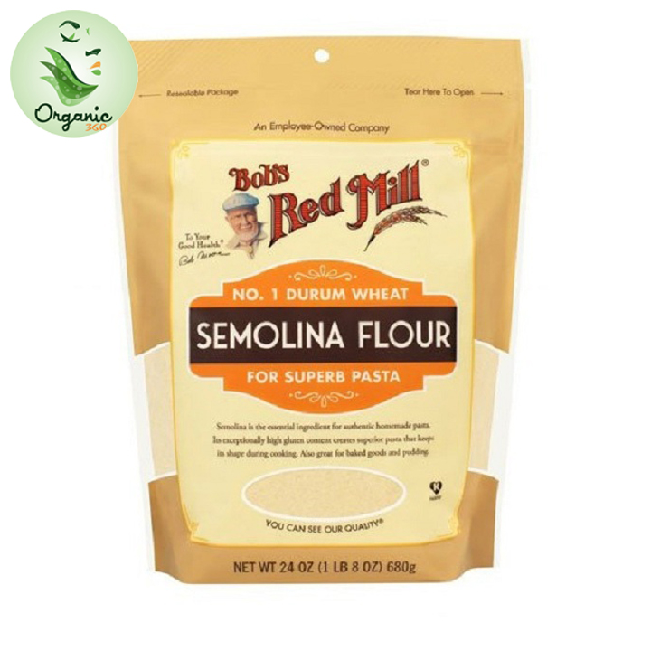 Bột mì semolina Bob's Red Mill 680gr - Whole Semolina Flour