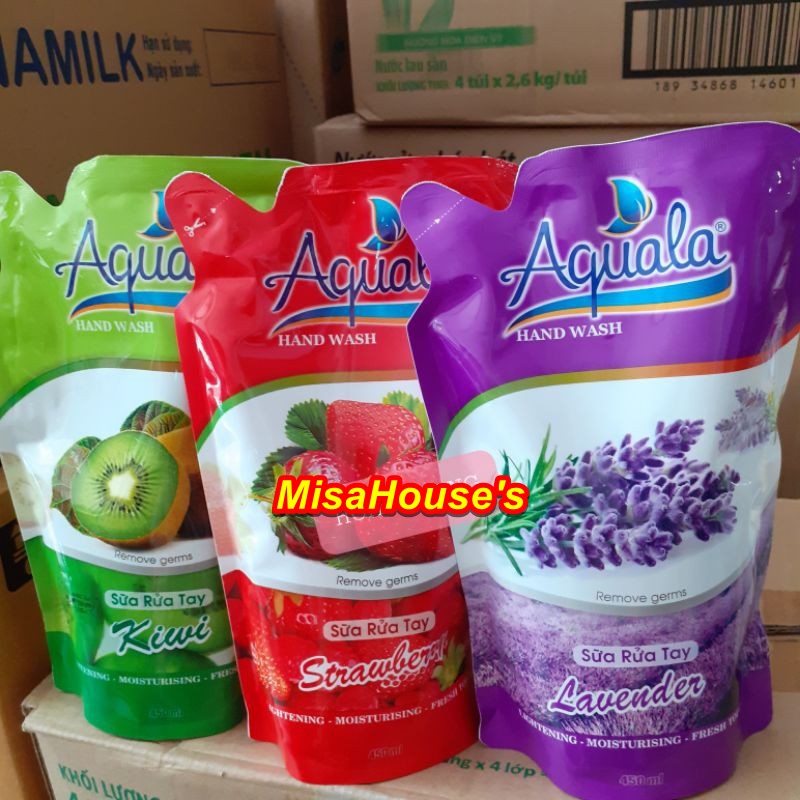SỮA RỬA TAY AQUALA 450ML (TÚI)