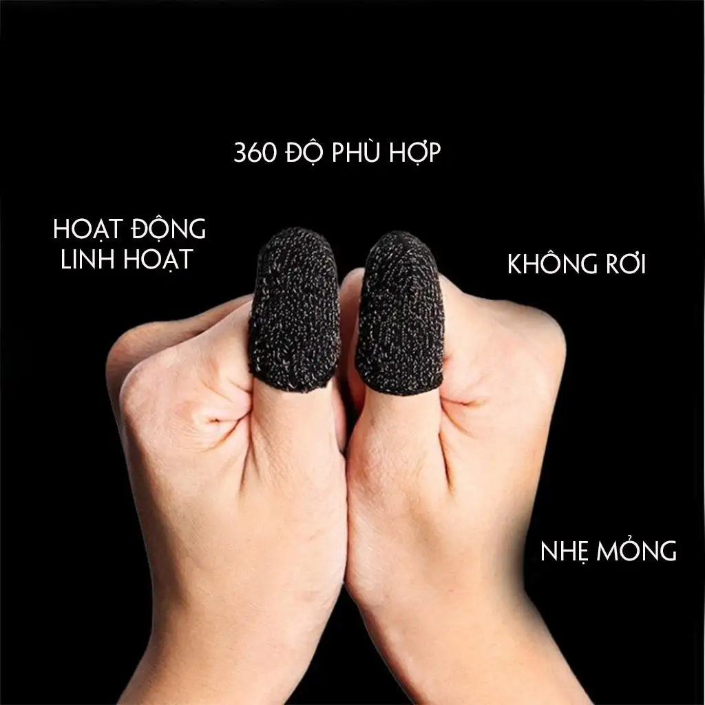 Bao tay chơi game Liên Quân, PUBG,... tiện lợi, thiết kế mỏng thoáng khí - Găng tay chơi game chống trơn trượt, cảm ứng siêu nhạy 4
