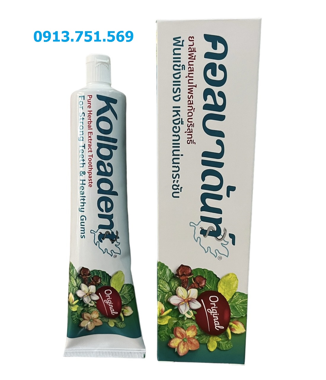 Kem đánh răng thảo dược kolbadent 160g thái lan
