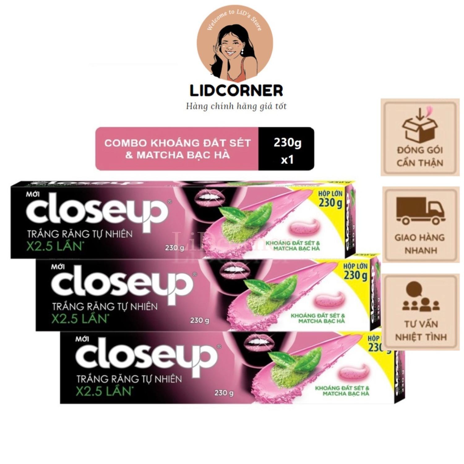 Kem Đánh Răng Closeup Giúp Làm Trắng Răng Tự Nhiên X2.5 Lần Với Khoáng Đất