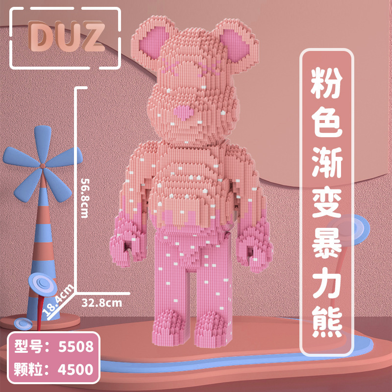 Đồ chơi lắp ráp mô hình lego gấu bearbrick cỡ lớn hàng đẹp