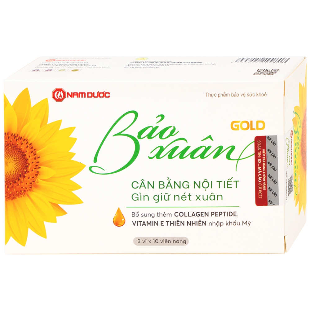 [ CHÍNH HÃNG ] Viên uống Bảo Xuân Gold VÀNG BAO XUAN VANG H/30 Skin Ngăn Ngừa Lão Hóa Da, Giảm ƞám Da