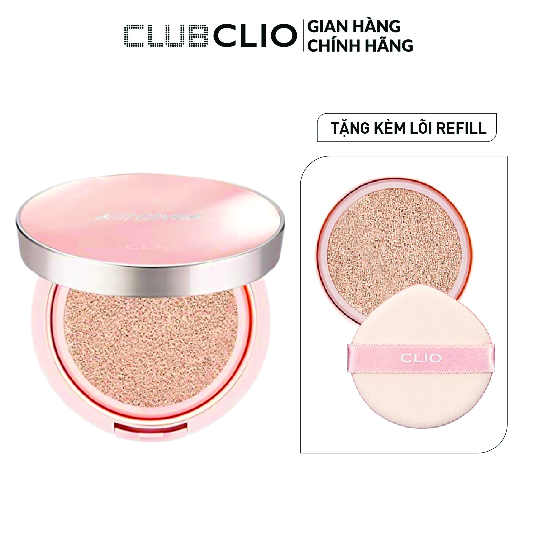 Phấn nước căng mướt da clio kill cover glow fitting cushion spf50+ pa+++