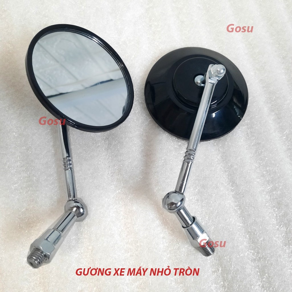 ▬✤❄ Gương xe máy nhỏ TRÒN - thời trang góc nhìn rộng đủ màu nổi bật ( Giá một cái)