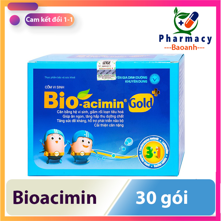 Bio acimin Gold - Tiêu hóa khỏe, trẻ ăn ngon, giúp hỗ trợ làm giảm biếng ăn, tăng cường hấp thu chất dinh dưỡng