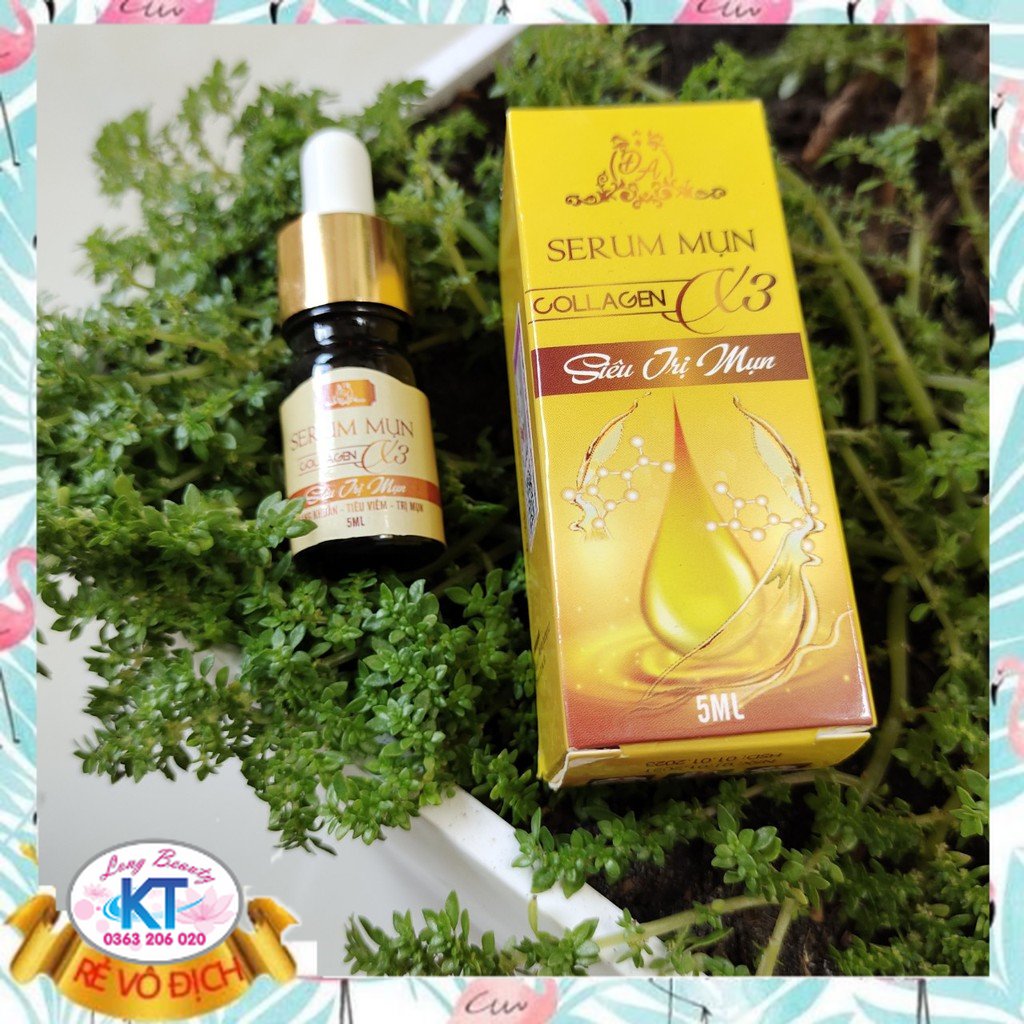 [Team Cào-Chính hãng-Mỹ Phẩm Đông Anh ] Serum Mụn X3 Collagen - Chính hãng Gỉai quyết các loại mụn: mụn mủ, mụn cám, mụn đầu đen..