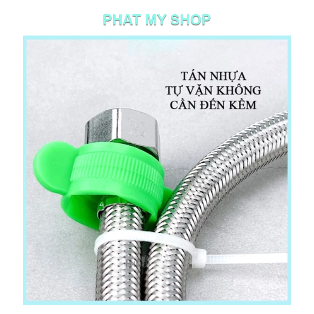 DÂY ÁP LỰC CAO, Dây Cấp Nước INOX 304 40cm 60cm 80cm 120cm 150cm