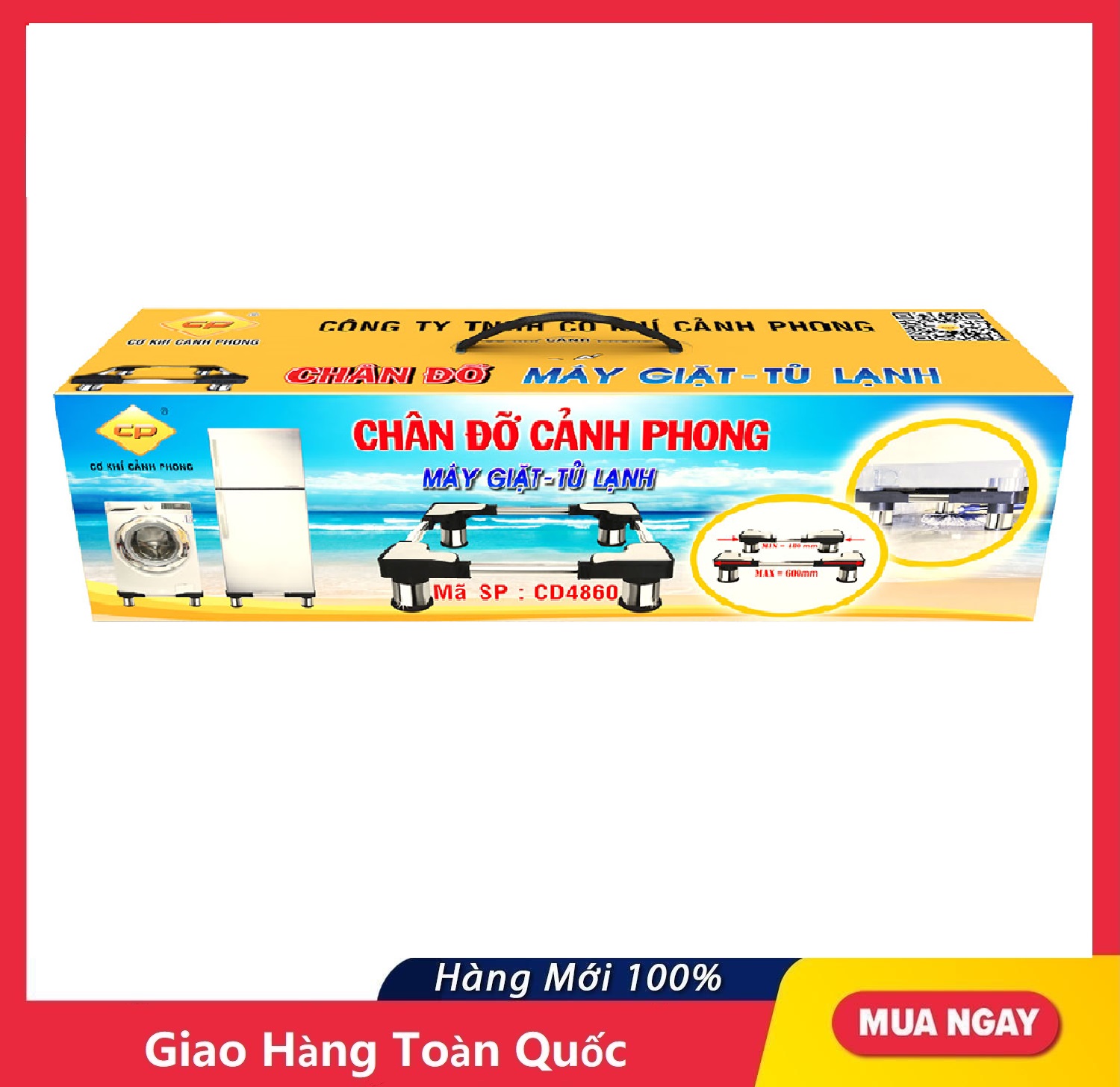 Chân máy giặt/ tủ lạnh cd4860