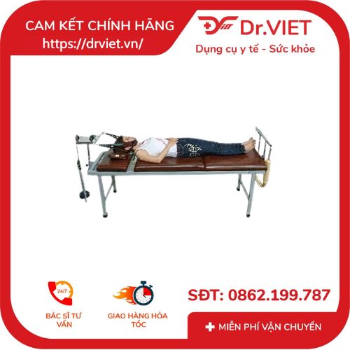 Giường kéo cột sống 3 khúc, các bệnh liên quan đến cột sống lưng, cột sống cổ, cột sống ngực.