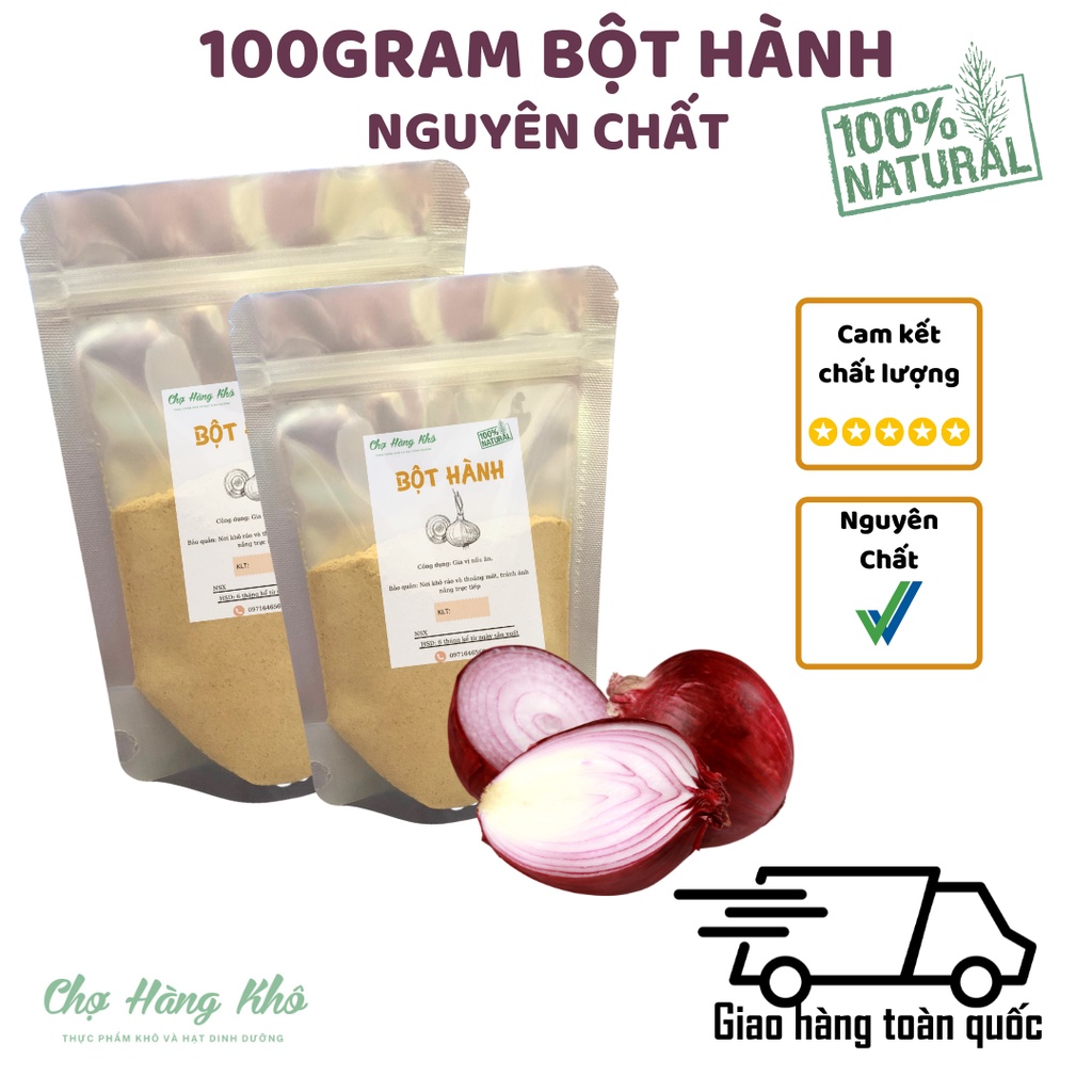 50gram Bột Hành Ta Nguyên Chất