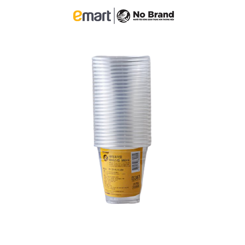 Lốc 25 Ly Nhựa No Brand Hàn Quốc 380ml - Emart VN