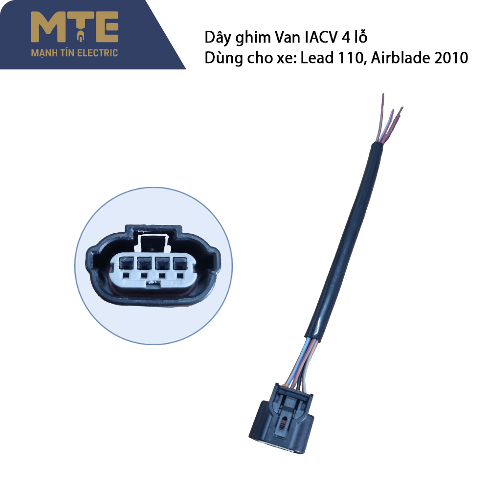 Dây ghim van iacv 4 lỗ dùng cho xe lead 110, airblade 2010