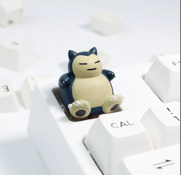 Pokemon snorlax keycap, nút bàn phím pokemon giá rẻ, keycap anime