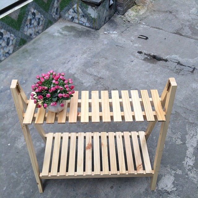Kệ gỗ trồng cây a