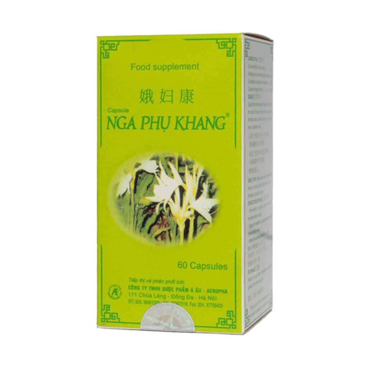 Nga Phụ Khang - Hỗ Trợ Điều Trị Bệnh U Xơ, U Nang Tử Cung Lọ 60 Viên