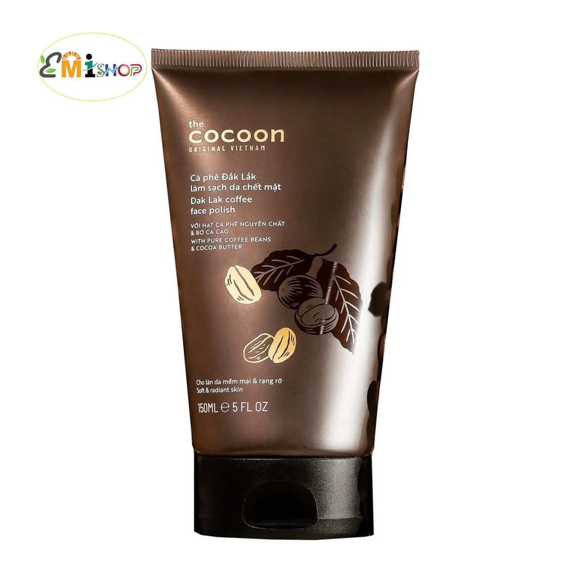 Tẩy da chết cà phê cocoon 150ml cho da mặt