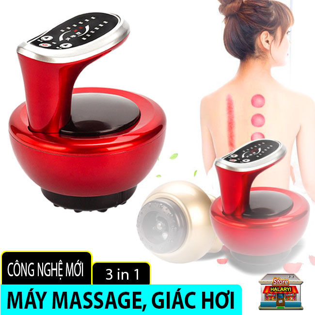 Máy cạo và giác hơi thông minh xiaomi máy cạo gió giác hơi điện tử xua tan mệt mỏi 3 in 1 công nghệ mới, máy massage giác hơi, cạo gió điện tử - hàng chính hãng