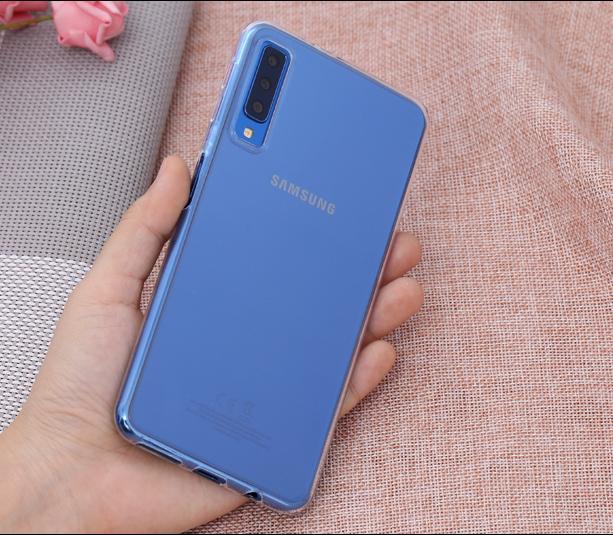 Ốp silicon đẹp cho Samsung Galaxy A7 2018 dẻo trong suốt