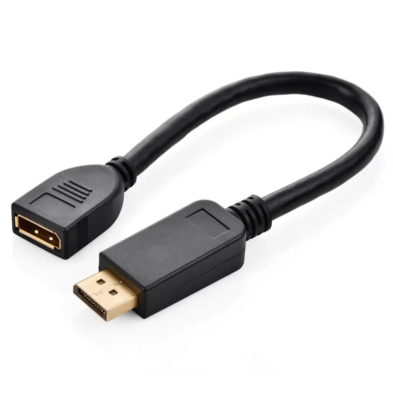 Ugreen 20407 25cm màu đen cáp nối dài displayport 20407
