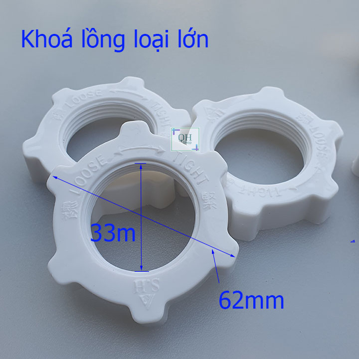 Combo 3 cái khoá vặn lồng , tán vặn lồng , phụ tùng quạt điện