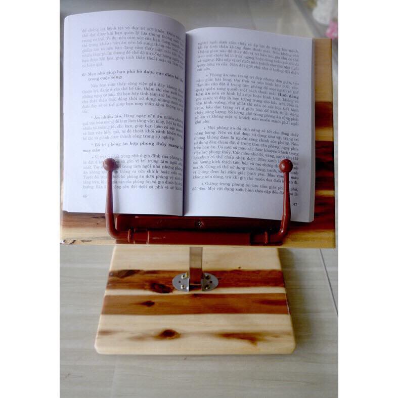 Kệ tụng kinh gỗ gấp chân inox