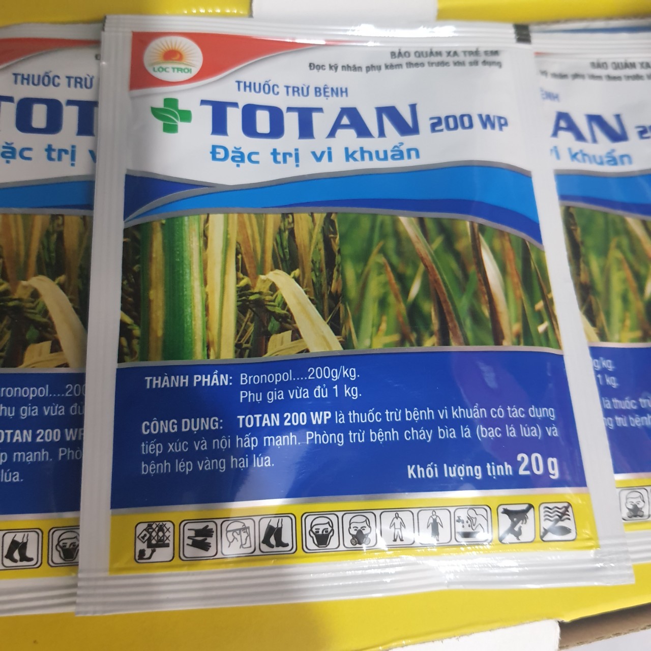TOTAN 200WP 20gr sản phẩm trừ vi khuẩn - Tập đoàn Lộc Trời - An Giang