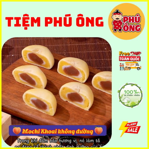 Bánh Mochi Khoai Môn tuyết mị nương với nhân 3 hương vị đặc trưng hoà quyện với 4 lớp bánh tạo nên chiếc bánh thơm ngon