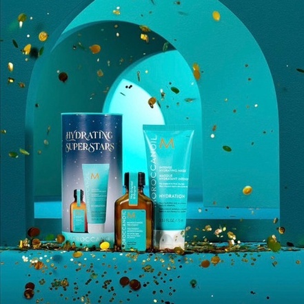 Moroccanoil bộ dưỡng ẩm phục hồi tinh dầu moroccanoil 25ml + hydration mask 75ml