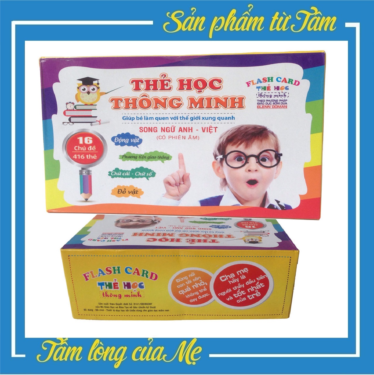Bộ 416 thẻ học flashcard thông minh song ngữ anh - việt cho bé, 16 chủ đề 7x10 cm, có phiên âm, giúp bé phát triển ngôn ngữ