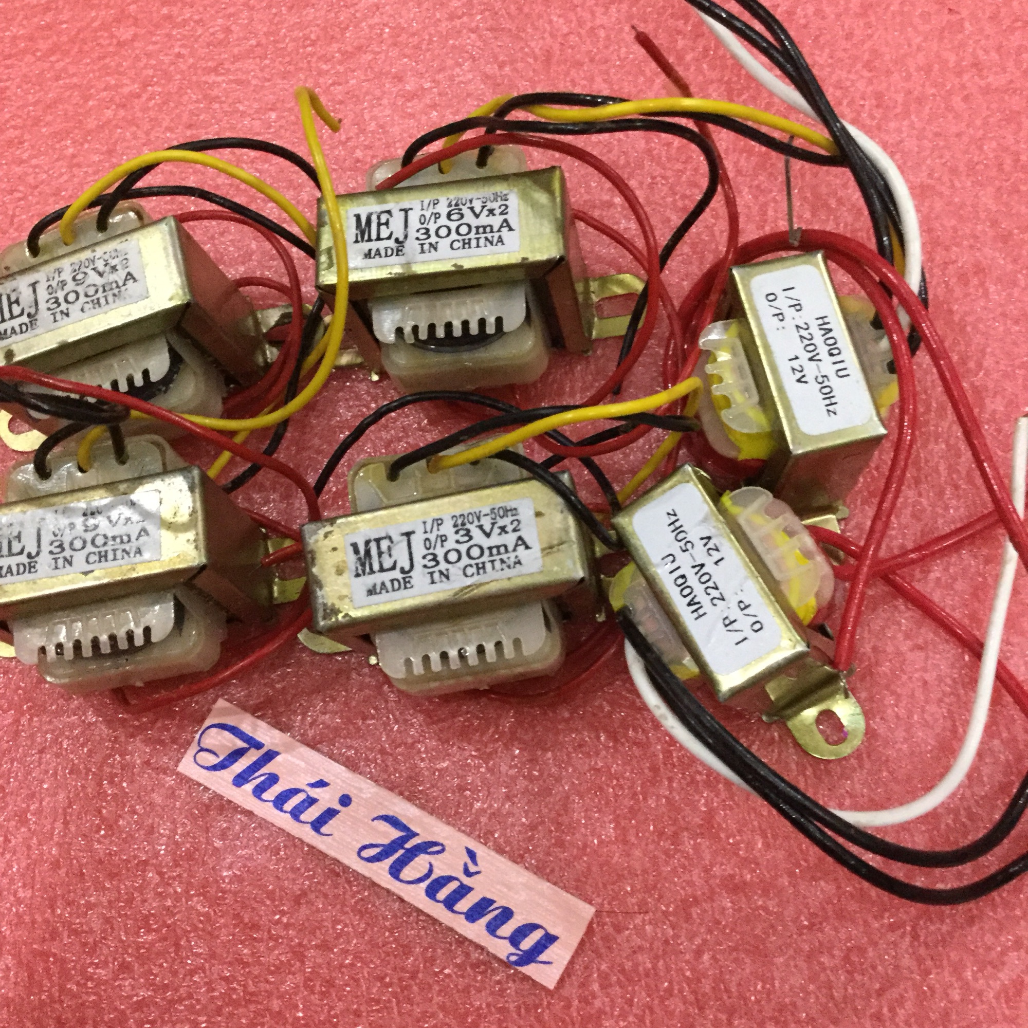 Biến áp nguồn đối xứng 3V-6V-9V-12V-15V -300 MA -200 MA (5 chiếc)