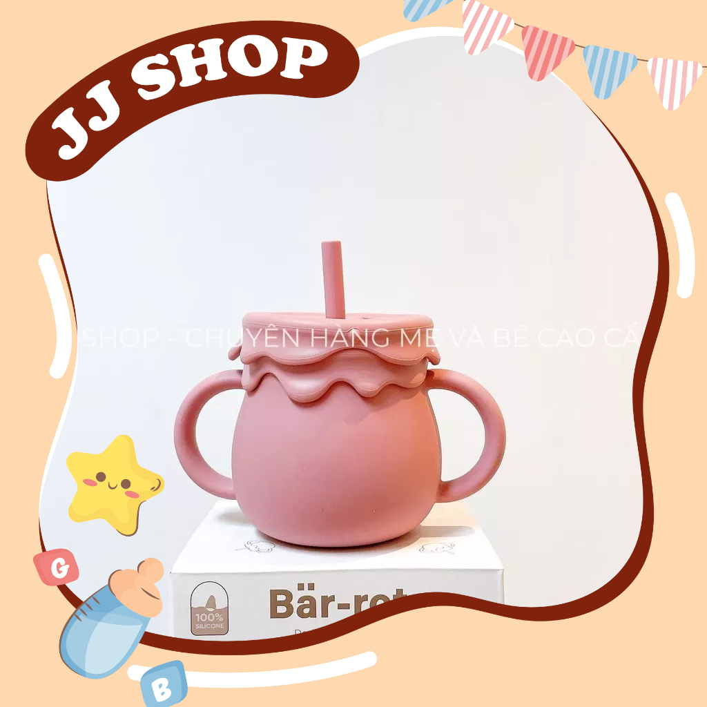 Cốc uống nước silicon barrot cho bé