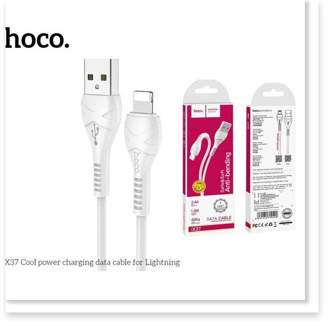 Cáp sạc HOCO X37 lõi đồng 3 loại Type-c Micro Lightning iphone - cap sac - dây sac - sam sung - Type-C - day sac đa năng apple